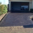 Black coloured driveway