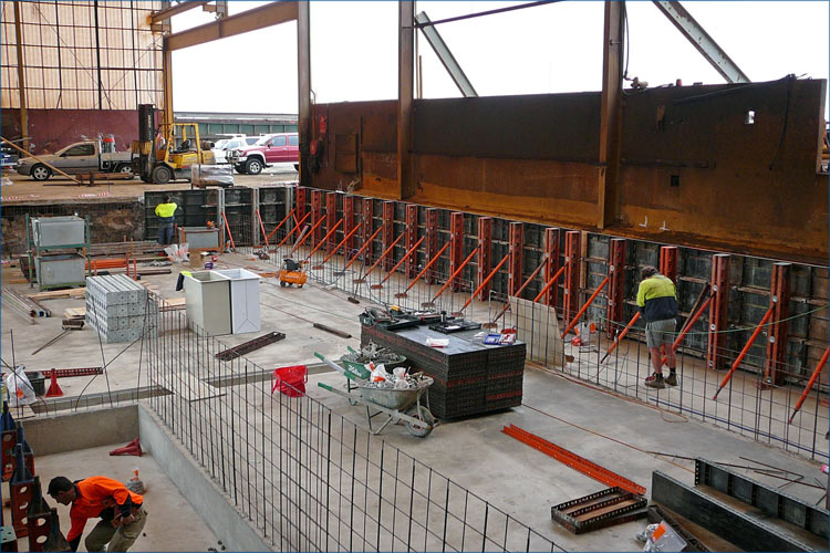 Photo of front pathway for leading to reception of a commercial building in ringwood.